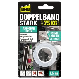 UHU Doppelband ablösbar 1,5 m x 19 m D