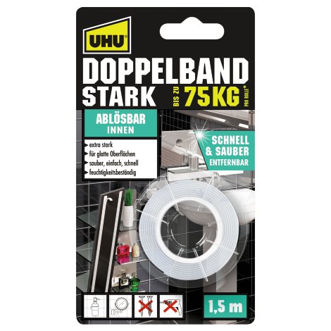 UHU Doppelband ablösbar 1,5 m x 19 m D