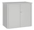 BIOHORT Mülltonnenbox Alex® Duo Silber-metallic