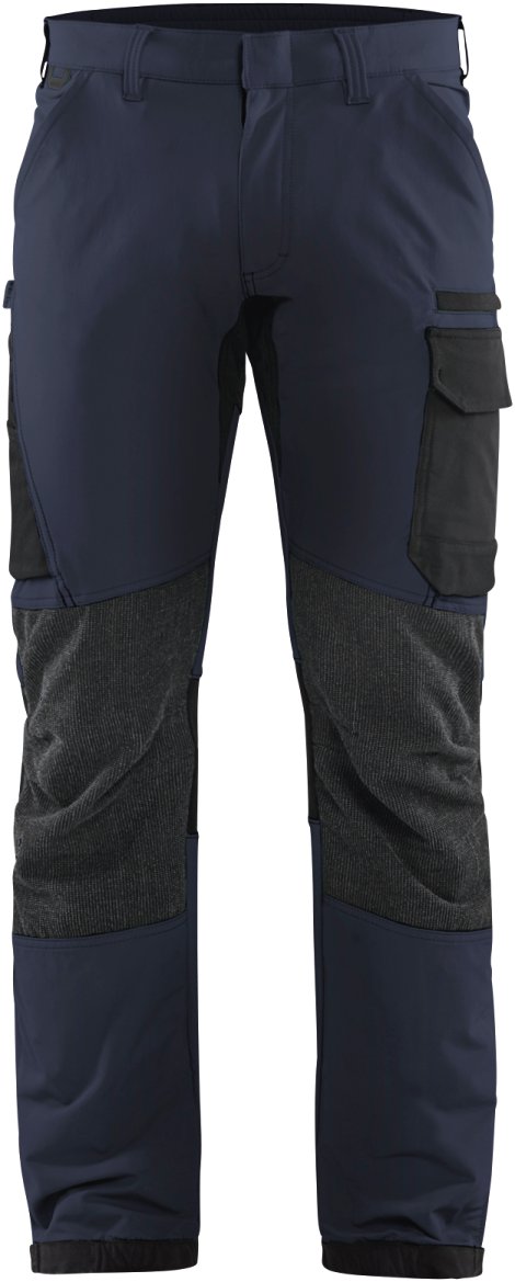BLÅKLÄDER Service Arbeitshose 4-Wege-Stretch Dunkel Marineblau/Schwarz C54