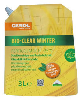 GENOL Bio-Clear Winter 3L Beutel, Scheibenreiniger Fertiggemisch