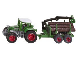 SIKU Traktor mit Forstanhänger 1645