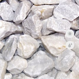Min2C Bruchsteine naturweiß 50-100mm 500kg Big Bag