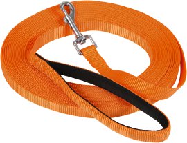 Suchleine Miami mit Softgriff und Karabinerhaken 10 m, orange