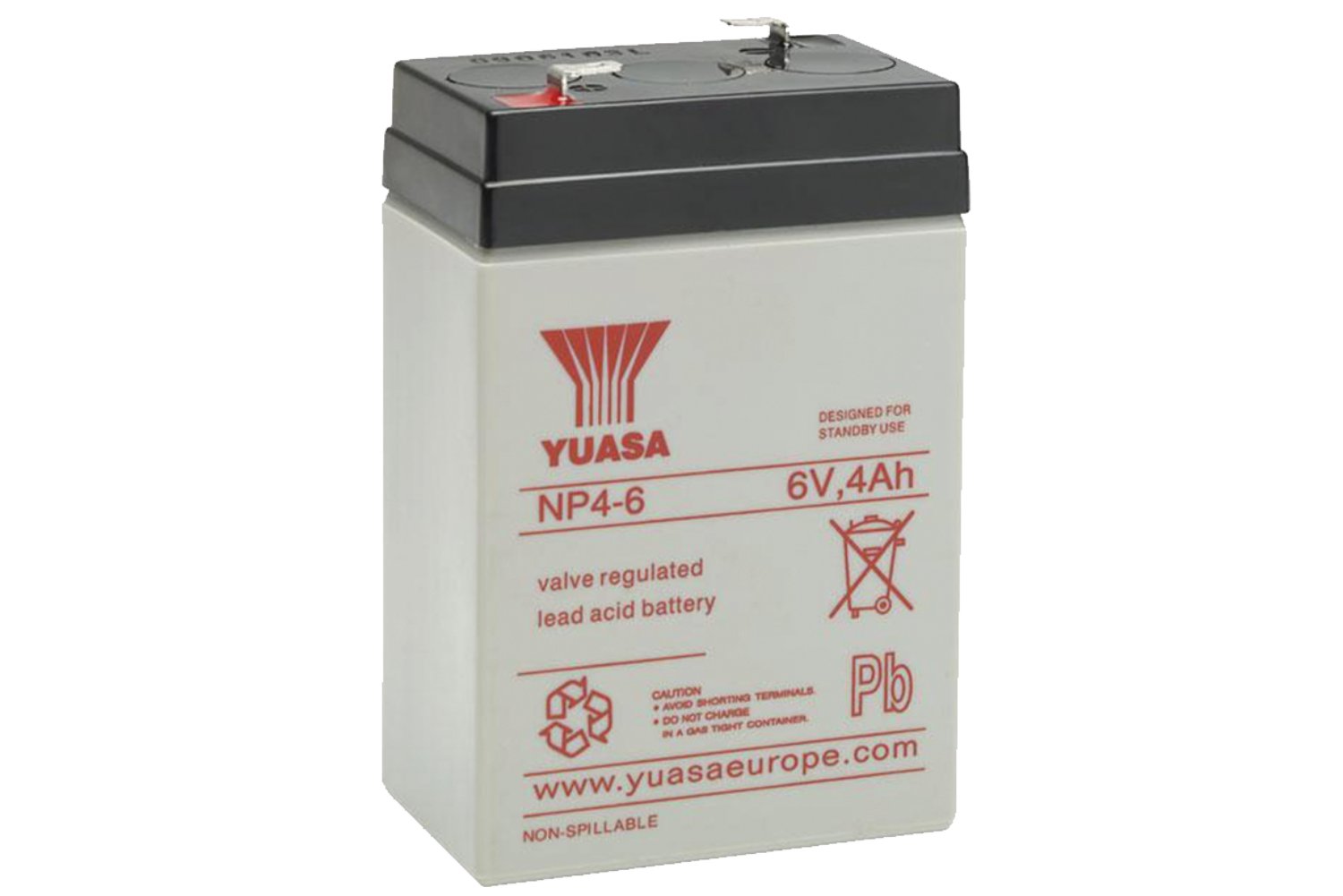Yuasa AGM Starterbatterie NP4-6 6V