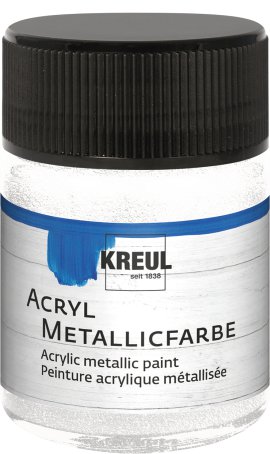 KREUL Acryl Metallicfarbe Perlmutt-Weiß 50 ml