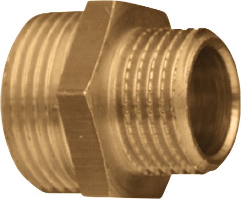 CORNAT Reduktionsnippel Messing 1/2" AG 3/8" AG