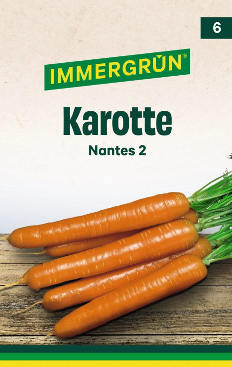 IMMERGRÜN Tütensamen Karotte Nantes 2, pilliert