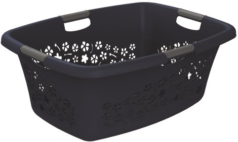 ROTHO Wäschekorb Flowers Midnight-Blue 50 l