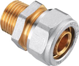 CORNAT Schraub-Kupplung komplett 20 mm x 1/2" AG