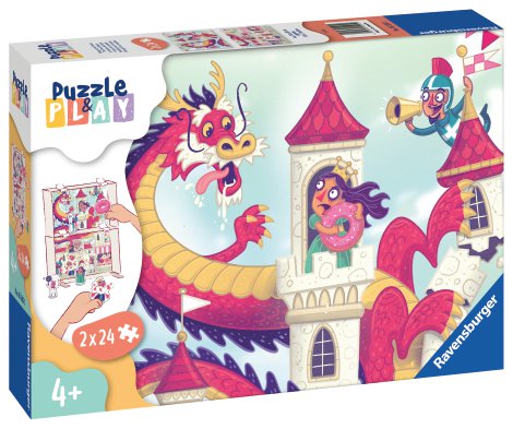 RAVENSBURGER Puzzle & Play Königreich der Donuts