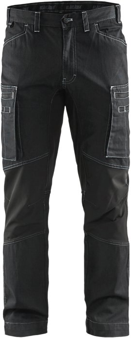 BLÅKLÄDER Service Bundhose Stretch-Denim schwarz