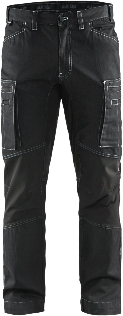 BLÅKLÄDER Service Bundhose Stretch-Denim Schwarz 58