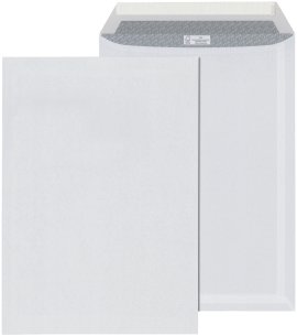 ÖKI Tasche mit Abziehstreifen Weiß 22,9 x 32,4 cm 10 Stk.