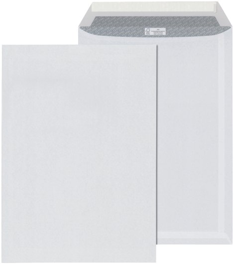 ÖKI Tasche mit Abziehstreifen Weiß 22,9 x 32,4 cm 10 Stk.