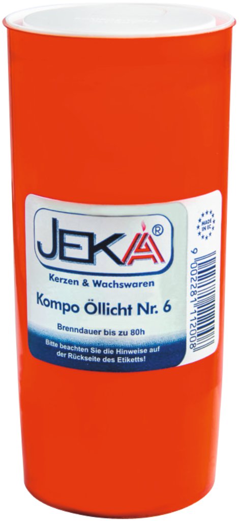 JEKA Glas-Kompo - Öllicht Rot 6 Tage