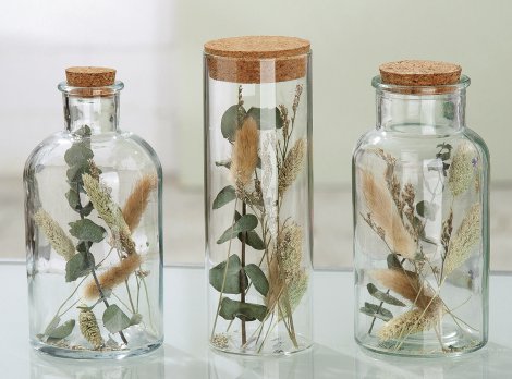 TrockenBlumen im Glas 40488