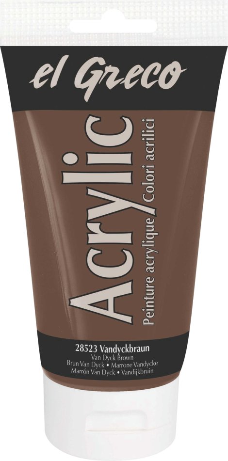 KREUL Acrylfarbe el Greco Vandyckbraun 150 ml