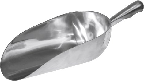 Abwiegeschaufel Aluminium rund 2500 g