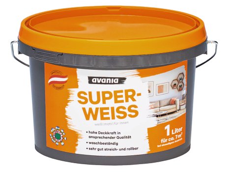 AVANIA Innenfarbe Superweiß 1 l