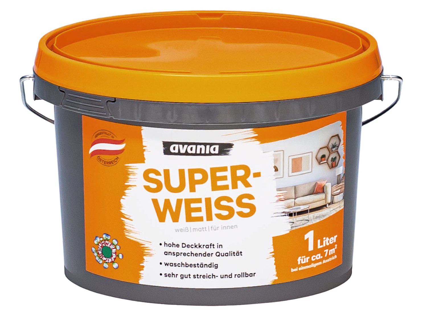 AVANIA Innenfarbe Superweiß 1 l