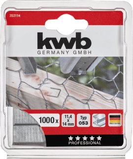 KWB Heftklammer Typ 053/C Stahl 14 mm