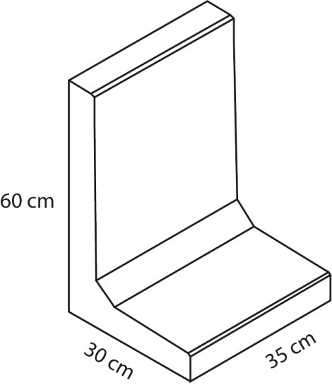 EBENSEER L-Winkelsteine Naturgrau 30x35x60 cm (LxBxH)