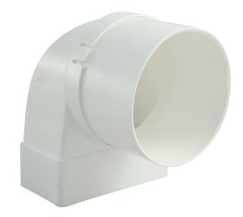 Umlenkstück mit Stutzen Flachkanal Ø 110 rund Ø 100 mm