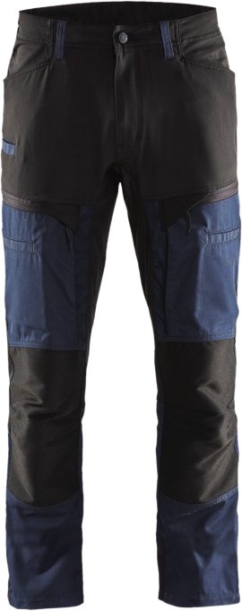 BLÅKLÄDER Service Bundhose Stretch-Denim dunkel-marineblau/schwarz