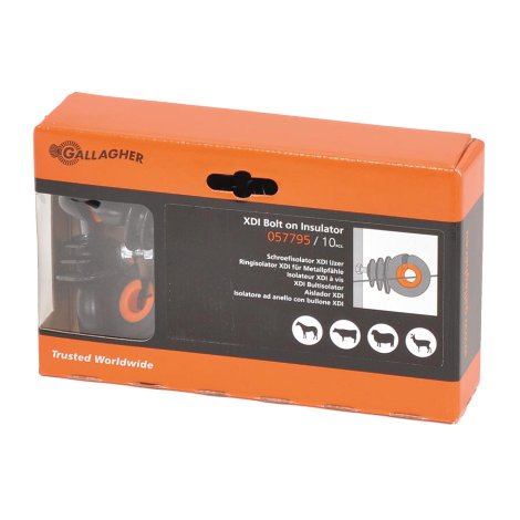 GALLAGHER Ring-Isolator XDI Metall Gewinde 10 Stk.