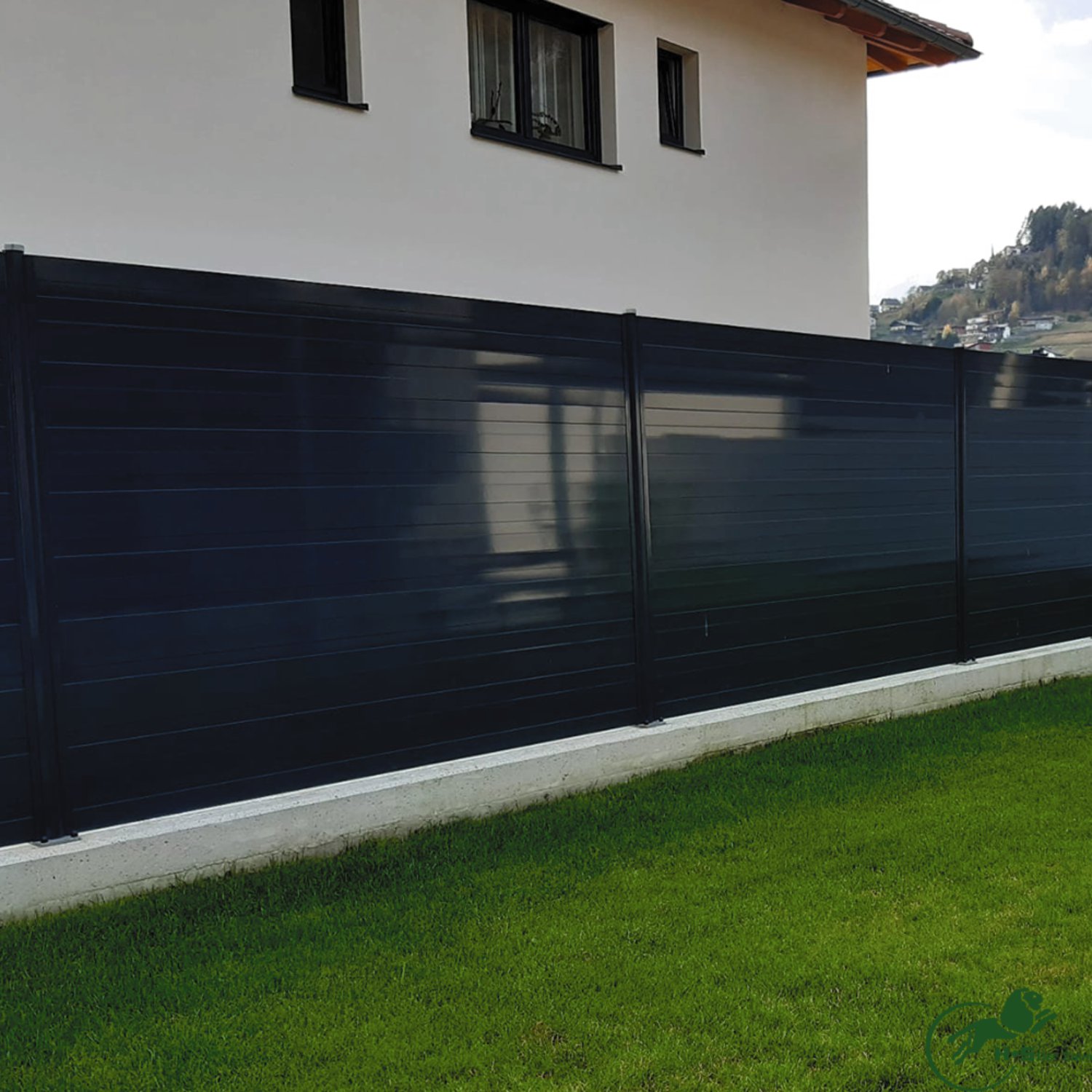 H+S Sichtschutz Alu Paneel Uni Anthrazit