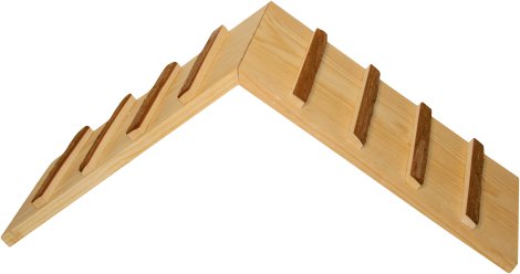 Holzbrücke Nature 35x17x20 cm