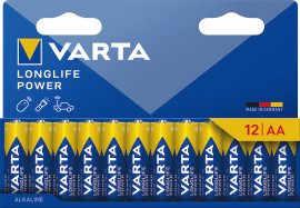 VARTA Batterie Longlife Power AA 12er Pack