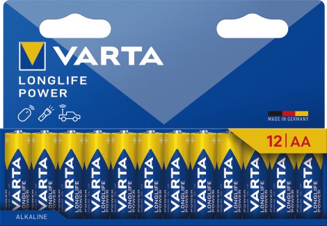 VARTA Batterie Longlife Power AA 12er Pack