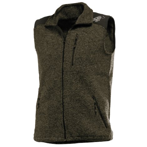 AX-MEN® Wollweste Grün/Schwarz XXL