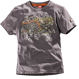 BULLSTAR T-Shirt Kinder Grau