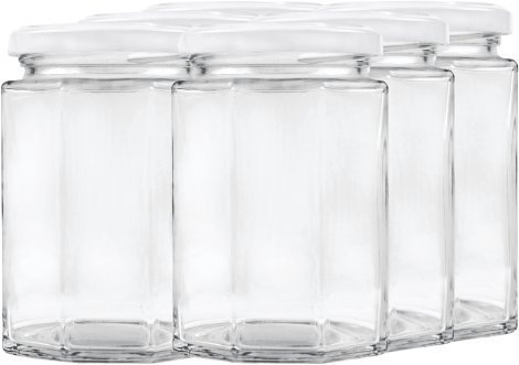 Vorratsglas 8-Kantform mit Schraubdeckel 270 ml, 6 Stk.