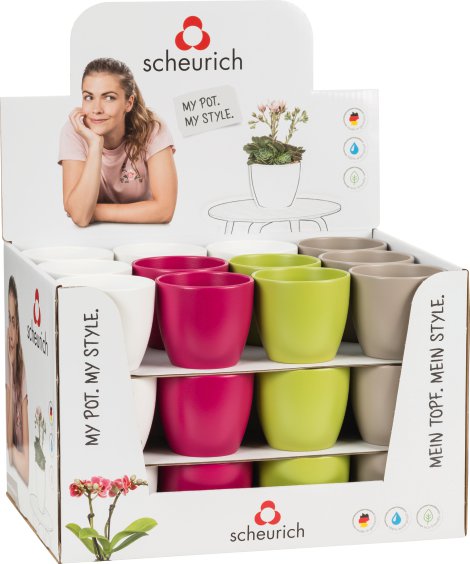 SCHEURICH Kakteentopf farbsortiert 9 cm