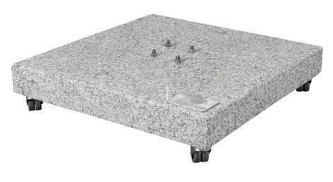 DOPPLER Granitplatte mit Rollen 80x80 cm (140 kg)