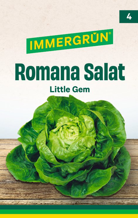 IMMERGRÜN Tütensamen Romana Salat Little Gem