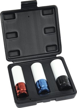 Schlagnuss mit 1/2“-Vierkantantrieb 85x17/19/21 mm 3-tlg.