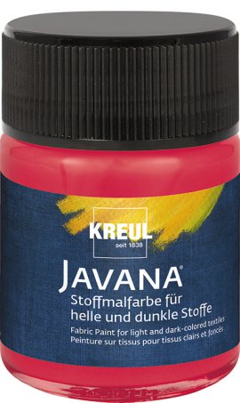 KREUL Stoffmalfarbe für helle/dunkle Stoffe Cherry 50 ml