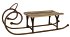 Gartenfigur Schlitten angeflammt 32x93 cm (BxT)