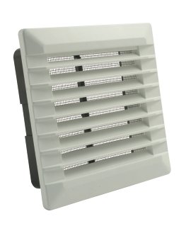 Lüftungsgitter mit Rahmen für innen und außen 140x140 mm