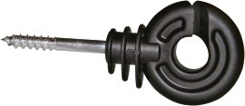 Ringisolator mit kurzer Stütze, schwarz 90 Stk./Eimer