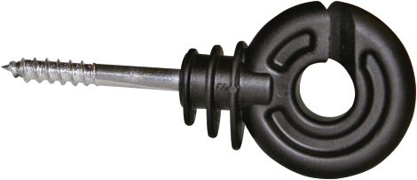 Ringisolator mit kurzer Stütze, schwarz 90 Stk./Eimer