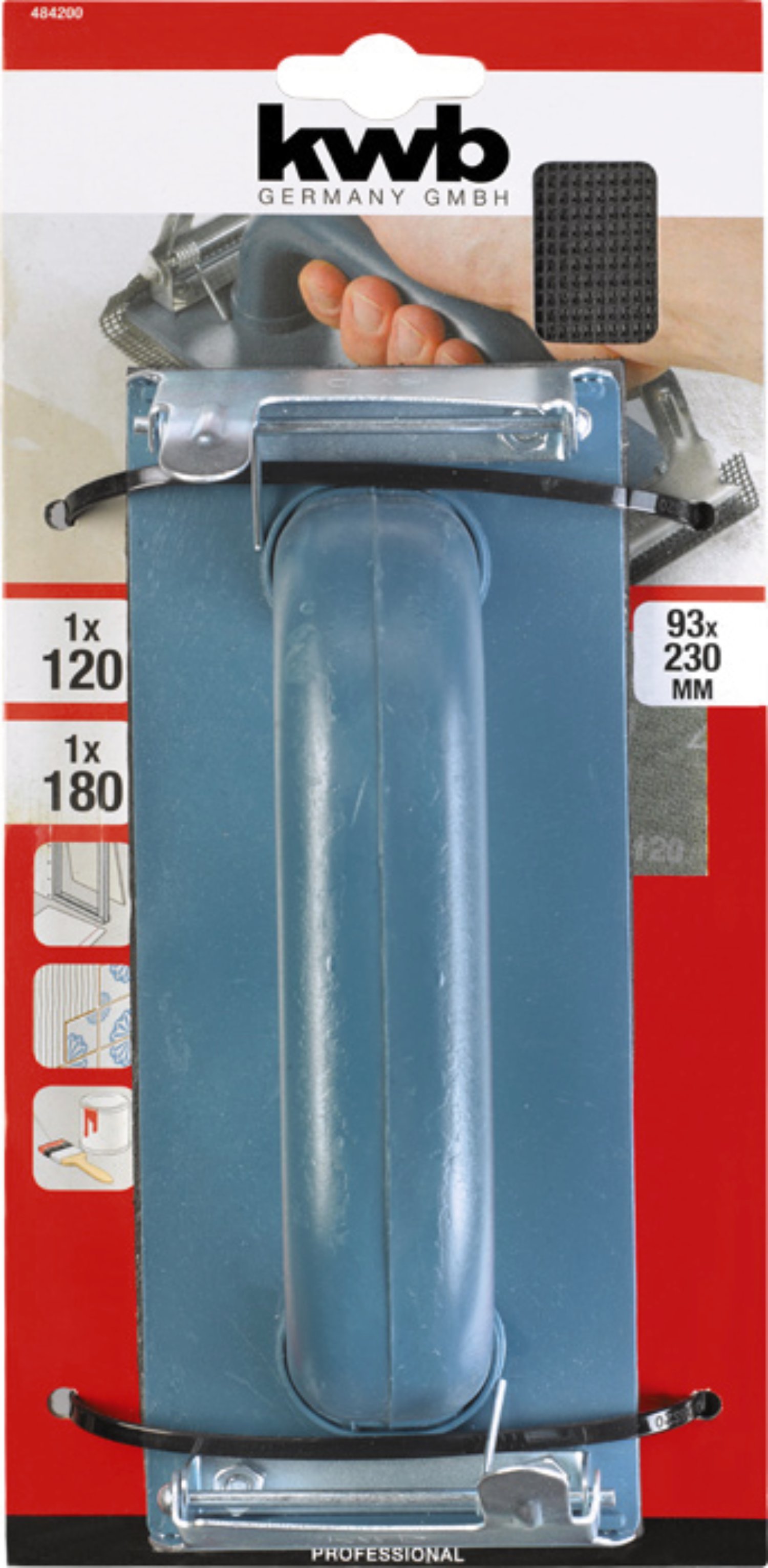 KWB Handschleifer-Set mit Gitterleinen