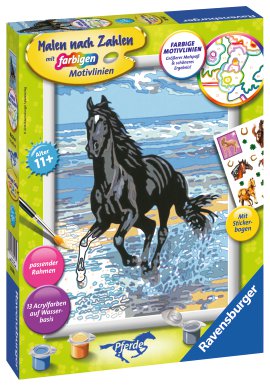 RAVENSBURGER Malen nach Zahlen Pferd am Strand
