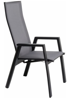 Alu-Stapelsessel Verstellbare Lehne Turin