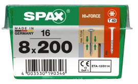 SPAX Schraube HIF Wirox 8x200 mm 16 Stk.